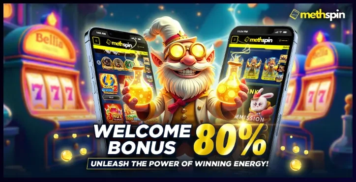 MethSpin welcome bonus up to €450 plus 250 free spins